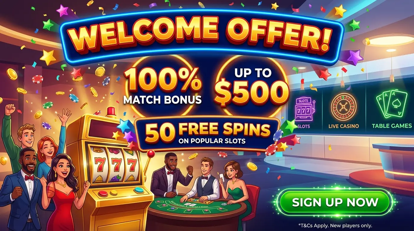 Players Palace welcome offer